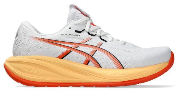 Asics Gel-Cumulus 28 hardloopschoenen wit/oranje voor heren