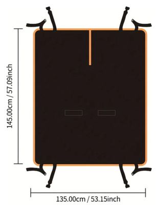Funda Sportenzia Asiento Trasero Hamaca Protección Coche Tela Oxford Antiarañazos