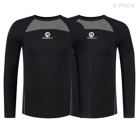 Sous Maillot Manches Lounges Rogelli Core 2-pack - Unisexe - Noir