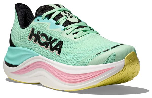 Chaussures Running Hoka Skyward X Vert/Bleu/Rose Femme