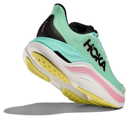 Chaussures Running Hoka Skyward X Vert/Bleu/Rose Femme