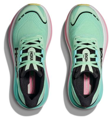 Chaussures Running Hoka Skyward X Vert/Bleu/Rose Femme