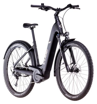 Cube Nuride Hybrid Pro 600 Allroad Easy Entry Bicicletta ibrida elettrica Shimano Cues 10S 600 Wh 29'' Nero 2025