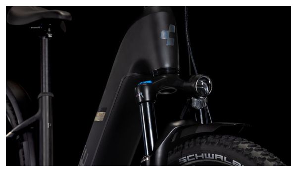 Cube Nuride Hybrid Pro 600 Allroad Easy Entry Bicicletta ibrida elettrica Shimano Cues 10S 600 Wh 29'' Nero 2025