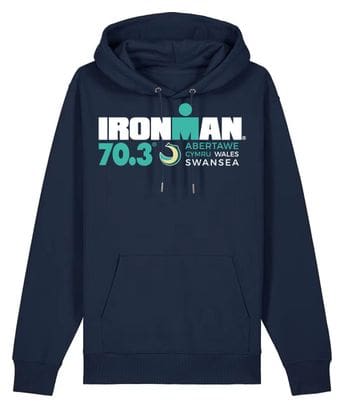 Sweat à Capuche Ironman 70.3 Swansea Bleu