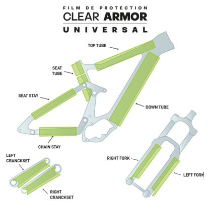 Kit Protection Cadre RAD x Monkey's Universel Full E-Bike Matt