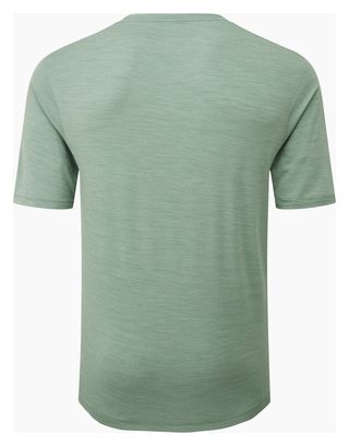 Men's Short Sleeve T-Shirt Le Col ARC Merino Green