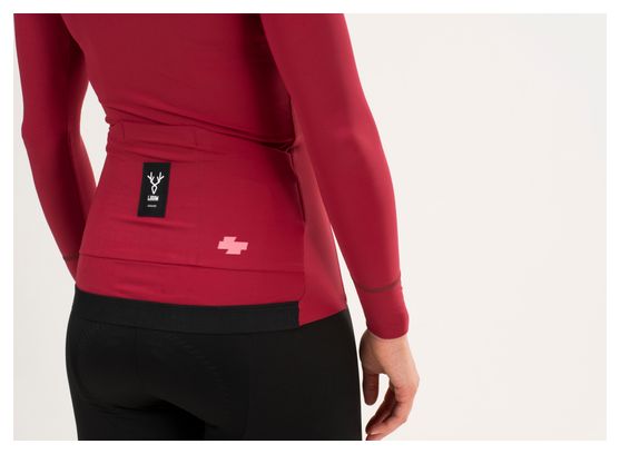 Maillot Manches Longues Femme LeBram Race Mi-Saison Rouge