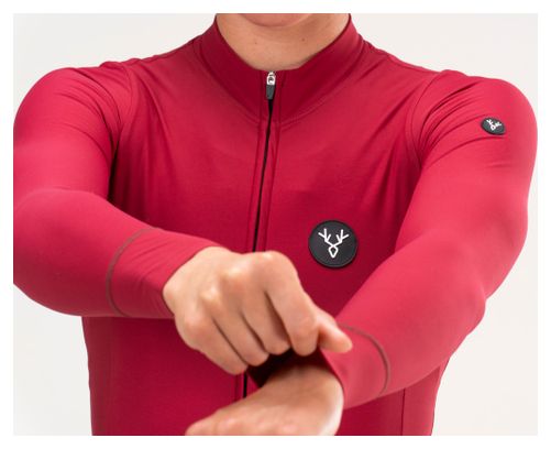 Maillot Manches Longues Femme LeBram Race Mi-Saison Rouge