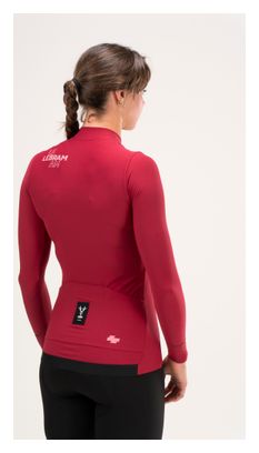 Maillot Manches Longues Femme LeBram Race Mi-Saison Rouge
