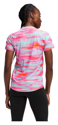 Hoka Airolite 2.0 Kurzarm-Shirt für Damen, rosa