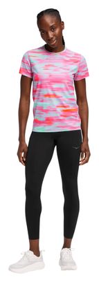 Hoka Airolite 2.0 Kurzarm-Shirt für Damen, rosa