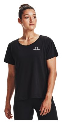 Maglia manica corta Under Armour Rush Energy Core nero donna