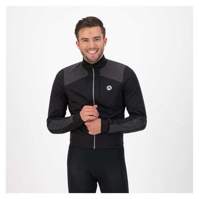 Veste Velo Hiver Rogelli HI VIS - Homme - Noir/Réfléchissant