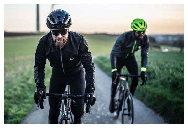 Veste Velo Hiver Rogelli HI VIS - Homme - Noir/Réfléchissant