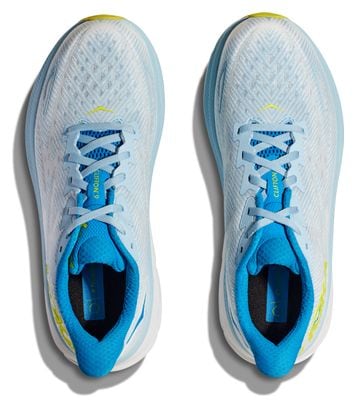 Chaussures de Running Hoka Clifton 9 Large 2E Bleu Jaune
