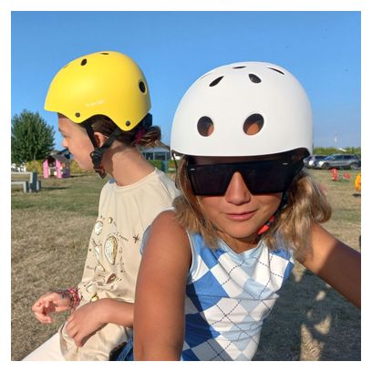 Casque de cyclisme pour enfants - Jaune Mat