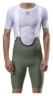 Pantaloncini da ciclismo LeBram Race verde kaki