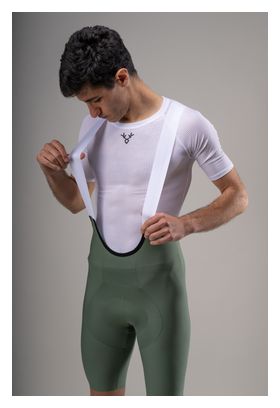 Pantaloncini da ciclismo LeBram Race verde kaki