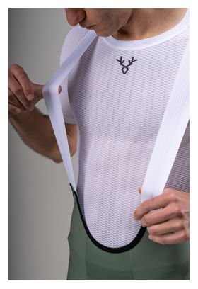 Pantaloncini da ciclismo LeBram Race verde kaki