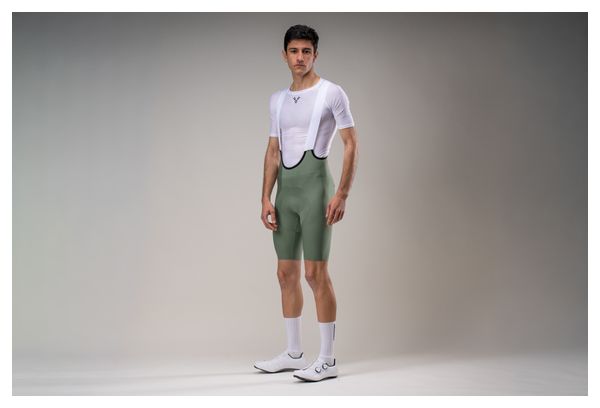 Pantaloncini da ciclismo LeBram Race verde kaki