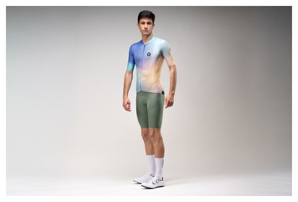 Pantaloncini da ciclismo LeBram Race verde kaki