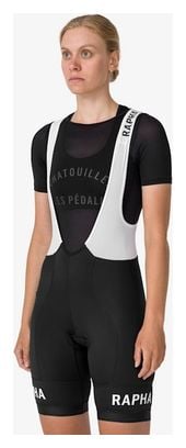 Dames Rapha Pro Team Training Bib Broek Zwart/Wit