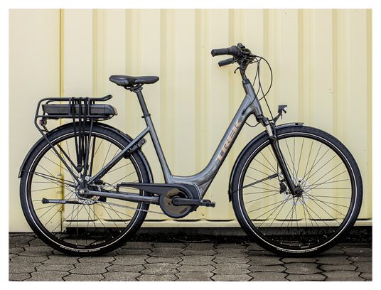 Vélo de Ville Électrique Trek District+ 1 Lowstep 500Wh Shimano Nexus 7V Lithium Grey 2022