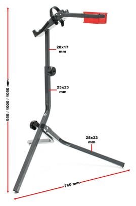 Pied d’atelier pour vélo 30 kg max trépied réparation acier hauteur ajustable