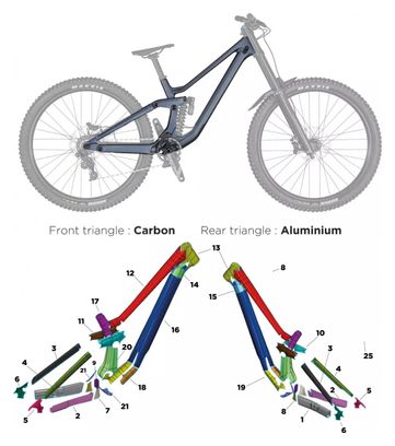 Scott - Gambler 910 Carbon Alu - 2020-2021 - M - Brillant