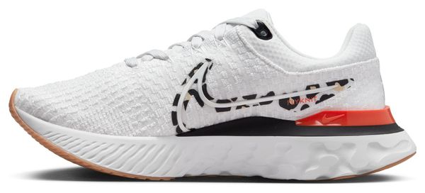 Nike React Infinity Run Flyknit 3 Leopard Women's White