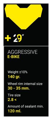 Mousse Anti-Pincement Panzer Plus 29'' E-Bike Jaune (x1 Unité)