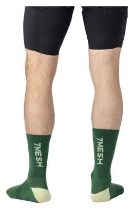 Unisex 7Mesh Ashlu Merino Green Socks