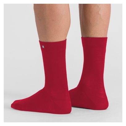 Chaussettes Sportful Matchy Wool Rouge
