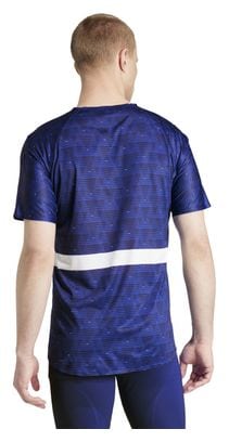 Maillot manches courtes adidas Performance Adizero Team France Bleu Homme