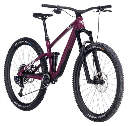 Cube Stereo One44 C:68X SLX Suspensión total MTB Sram GX Eagle AXS 12S 29'' Rosa Vino Tinto 2023