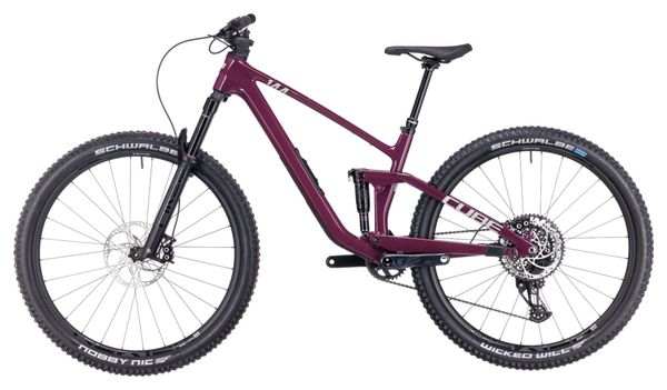 Cube Stereo One44 C:68X SLX Full Suspension MTB Sram GX Eagle AXS 12S 29'' Rosa Vino Rosso 2023