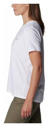 T-Shirt Technique Femme Columbia Sun Trek Blanc