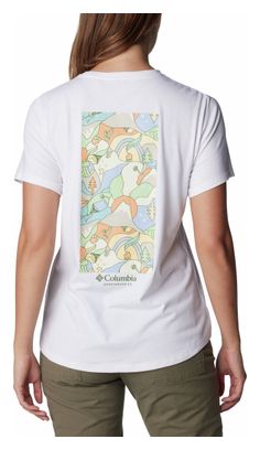 T-Shirt Technique Femme Columbia Sun Trek Blanc