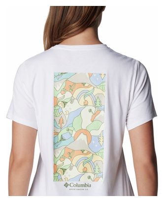 T-Shirt Technique Femme Columbia Sun Trek Blanc