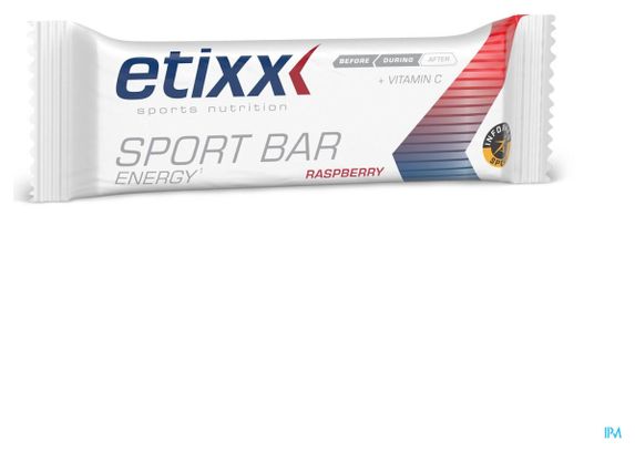 Etixx Barre énergétique Framboise 12x40g