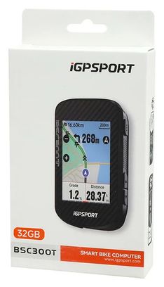 Ciclocomputador GPS iGPSport BSC300T Negro