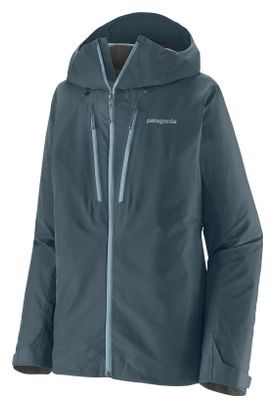 Giacca impermeabile Patagonia Triolet blu da donna