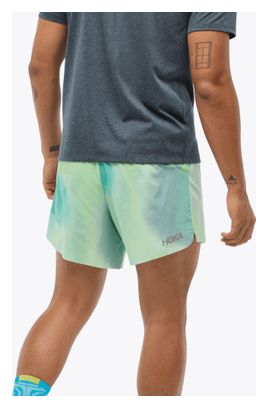 Short slipé Hoka Glide 5in Vert Homme