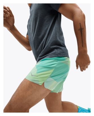 Short slipé Hoka Glide 5in Vert Homme