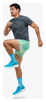 Short slipé Hoka Glide 5in Vert Homme
