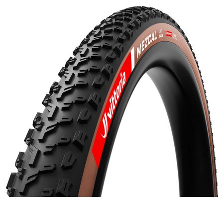 Pneu VTT Vittoria Mezcal XC Race 29'' Tubeless Ready Souple Graphene Race Formulation Flancs Marrons