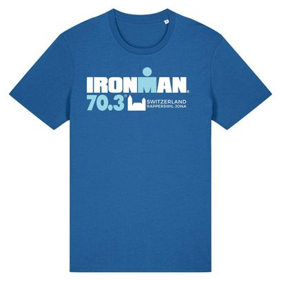 Ironman 70.3 Rapperswil Heren Kort Mouw T-Shirt Koningsblauw