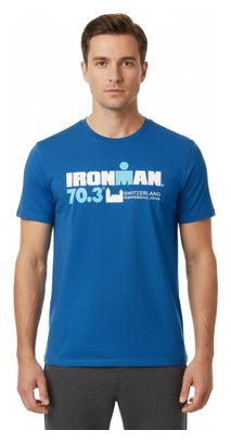 Ironman 70.3 Rapperswil Heren Kort Mouw T-Shirt Koningsblauw