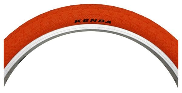 Pneu bmx 20 x 1.95 kenda slick orange tr (50-406)